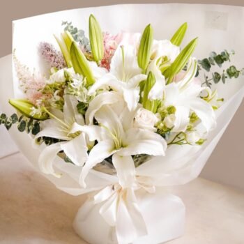 Beautiful white flowers bouquet
