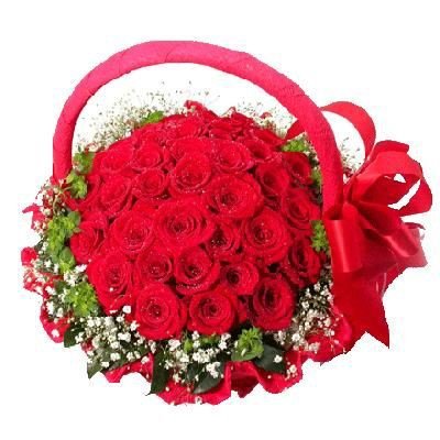 Birthday occasions red basket