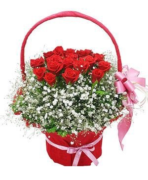 Best Occasion lovely red rose basket
