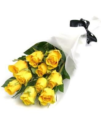 Beautiful occasion yellow rose bouquet