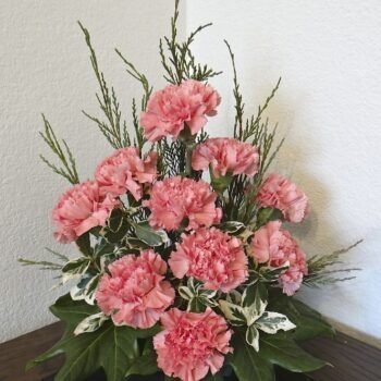 Lovely Carnation flowers basket